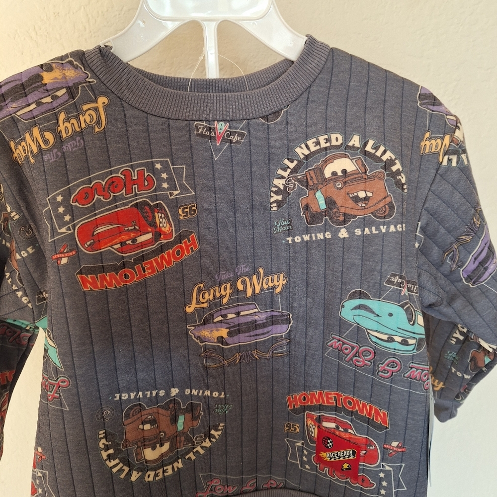 Lightning mcqueen kids sweatshirt and jogger pants 4T